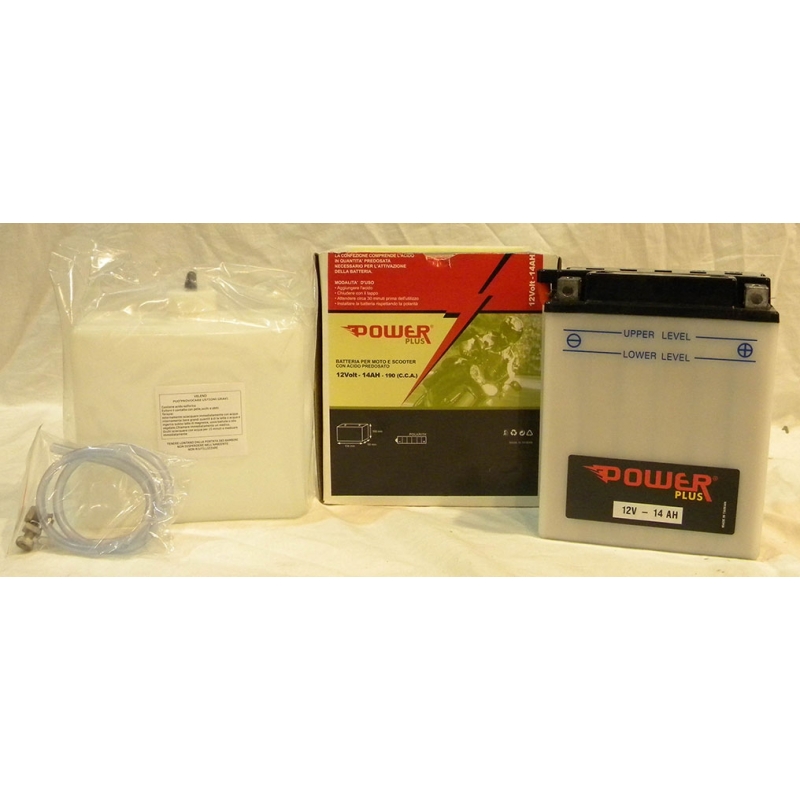 POWER PLUS BATTERIA 14AH+ACIDO